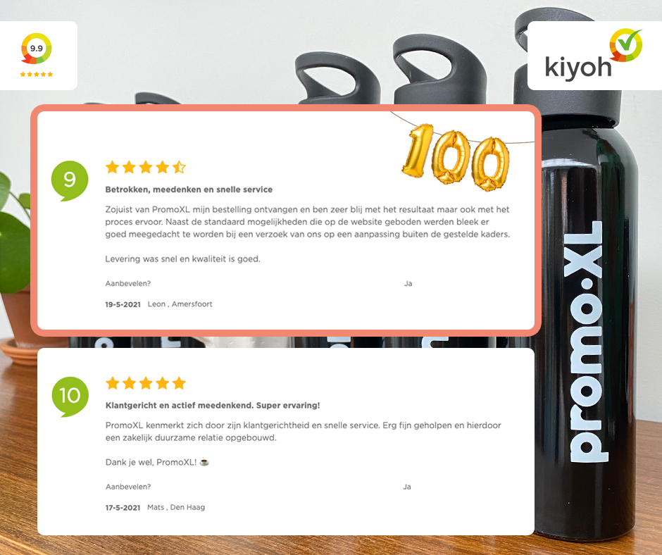 PromoXL ontvangt 100ste review!